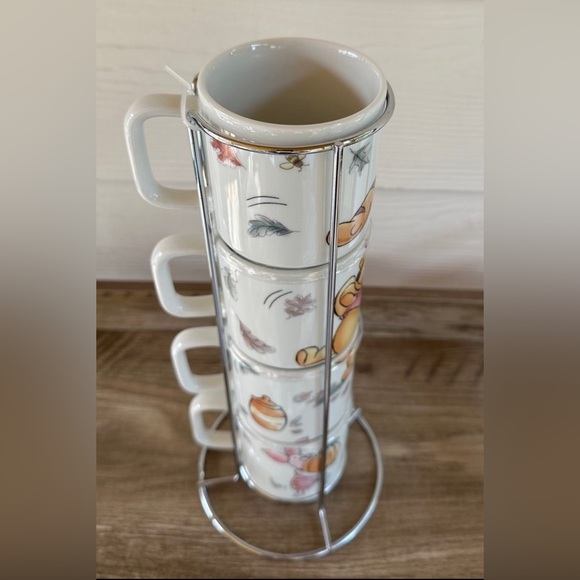 Winnie Pooh and Friends STACKED MUGS FESTIVE TOWER w/STAND - Picture 5 of 5